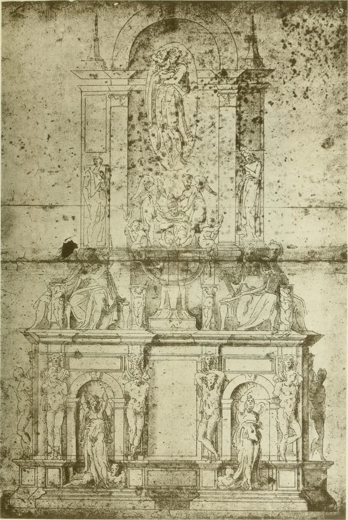 An illustration from Geschichte des florentinischen Grabmals von den ältesten Zeiten bis Michelangelo, 1904, leaf 416