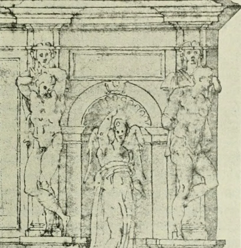 An illustration from Geschichte des florentinischen Grabmals von den ältesten Zeiten bis Michelangelo, 1904, leaf 418