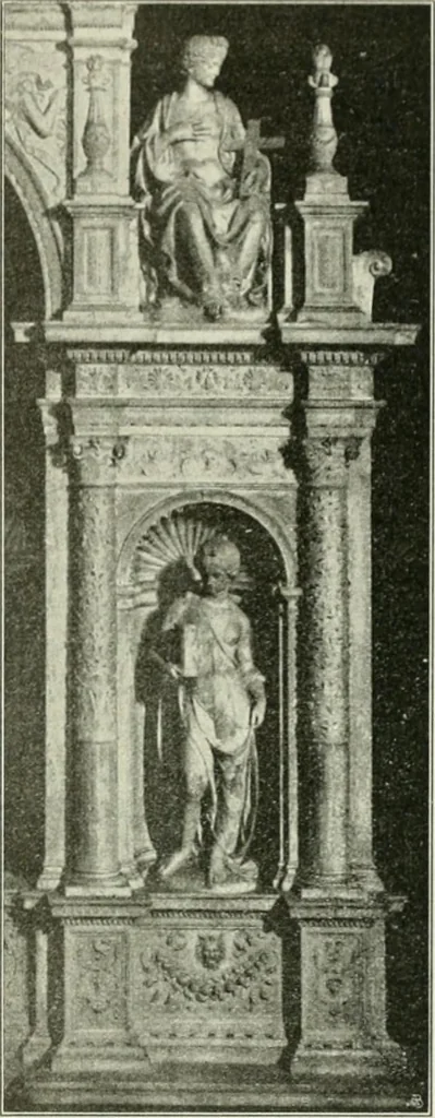 An illustration from Geschichte des florentinischen Grabmals von den ältesten Zeiten bis Michelangelo, 1904, leaf 418