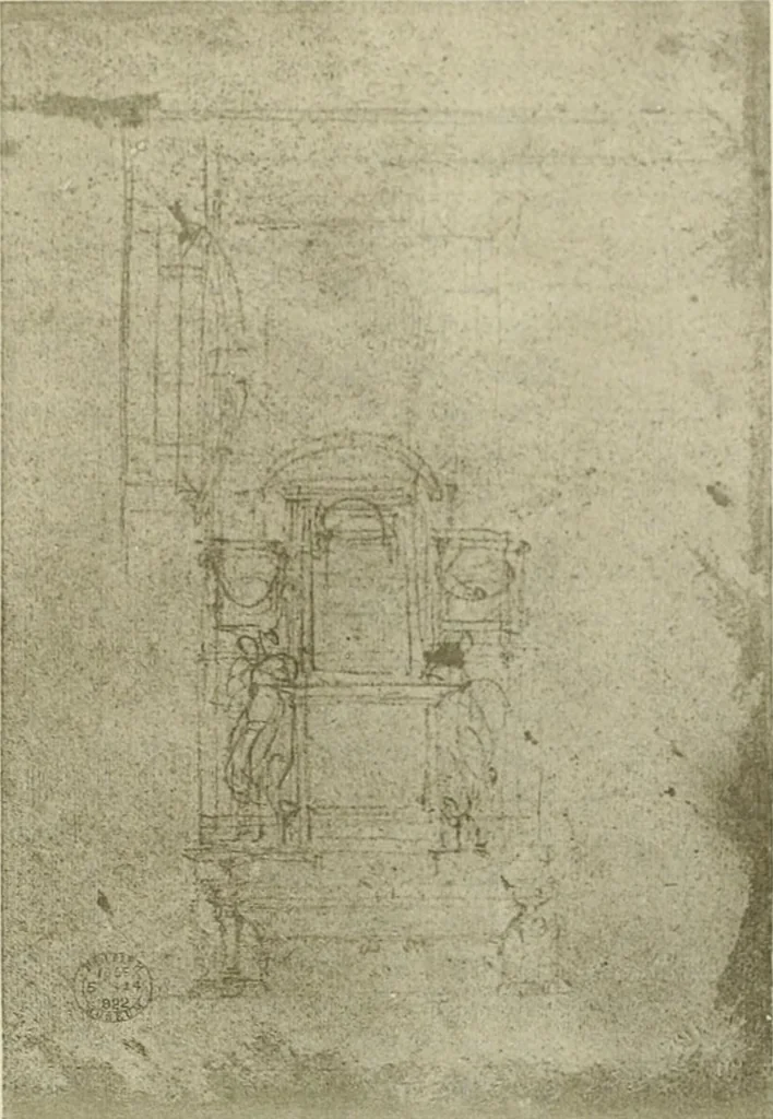 An illustration from Geschichte des florentinischen Grabmals von den ältesten Zeiten bis Michelangelo, 1904, leaf 434