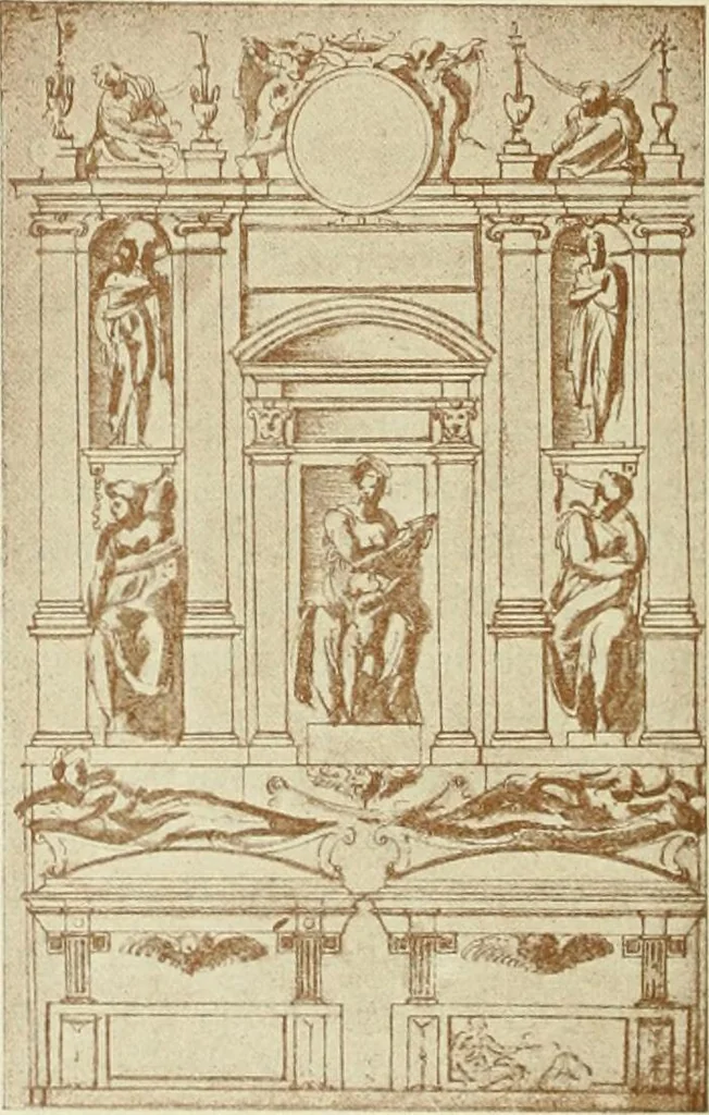 An illustration from Geschichte des florentinischen Grabmals von den ältesten Zeiten bis Michelangelo, 1904, leaf 441