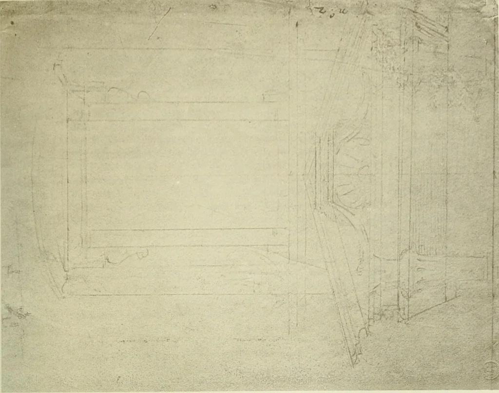 An illustration from Geschichte des florentinischen Grabmals von den ältesten Zeiten bis Michelangelo, 1904, leaf 448