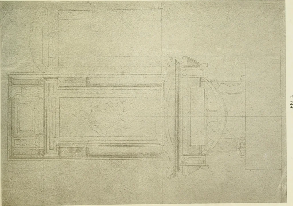 An illustration from Geschichte des florentinischen Grabmals von den ältesten Zeiten bis Michelangelo, 1904, leaf 448