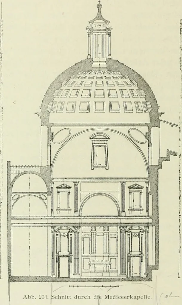 An illustration from Geschichte des florentinischen Grabmals von den ältesten Zeiten bis Michelangelo, 1904, leaf 451