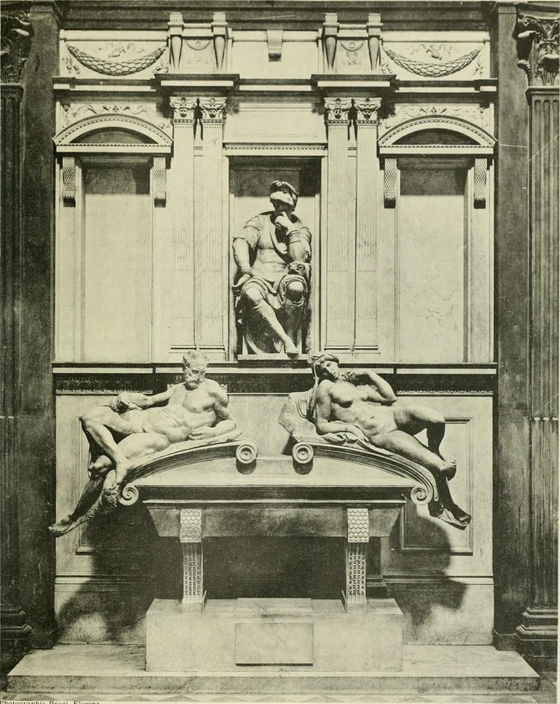 An illustration from Geschichte des florentinischen Grabmals von den ältesten Zeiten bis Michelangelo, 1904, leaf 452