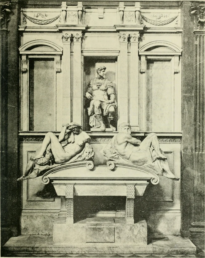 An illustration from Geschichte des florentinischen Grabmals von den ältesten Zeiten bis Michelangelo, 1904, leaf 458