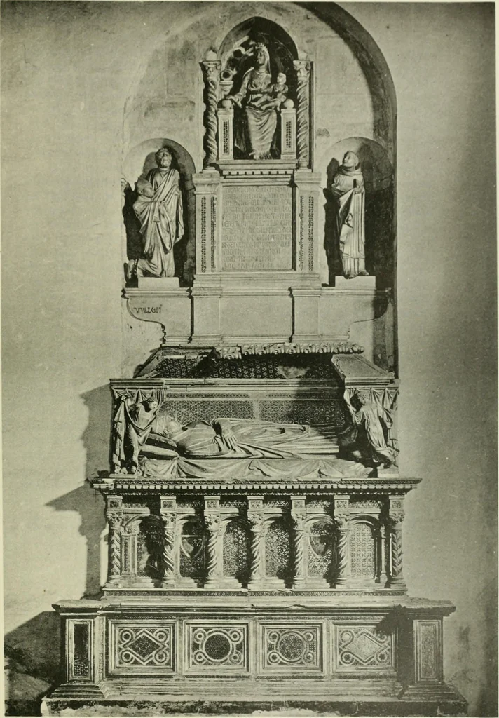 An illustration from Geschichte des florentinischen Grabmals von den ältesten Zeiten bis Michelangelo, 1904, leaf 46