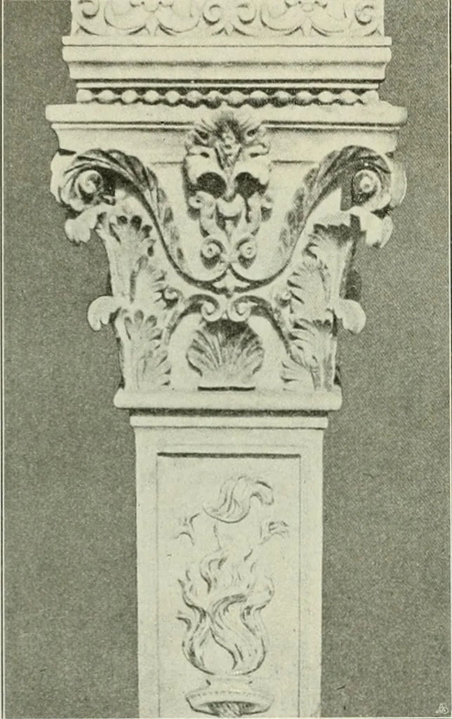 An illustration from Geschichte des florentinischen Grabmals von den ältesten Zeiten bis Michelangelo, 1904, leaf 475