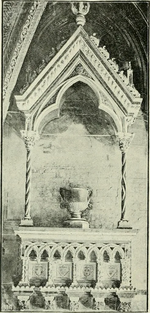 An illustration from Geschichte des florentinischen Grabmals von den ältesten Zeiten bis Michelangelo, 1904, leaf 49