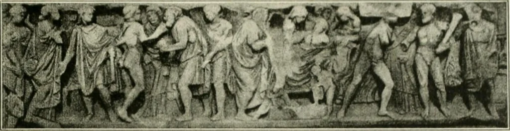 An illustration from Geschichte des florentinischen Grabmals von den ältesten Zeiten bis Michelangelo, 1904, leaf 492