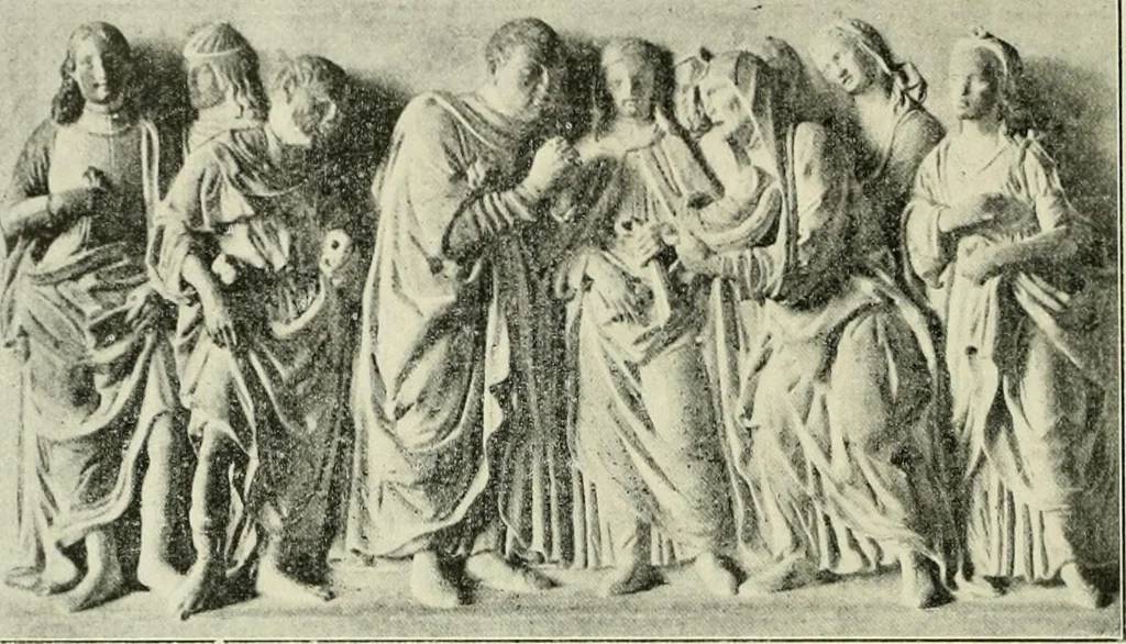 An illustration from Geschichte des florentinischen Grabmals von den ältesten Zeiten bis Michelangelo, 1904, leaf 493