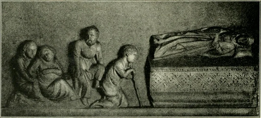 An illustration from Geschichte des florentinischen Grabmals von den ältesten Zeiten bis Michelangelo, 1904, leaf 495