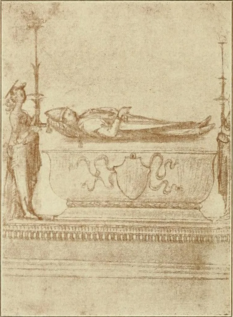 An illustration from Geschichte des florentinischen Grabmals von den ältesten Zeiten bis Michelangelo, 1904, leaf 497