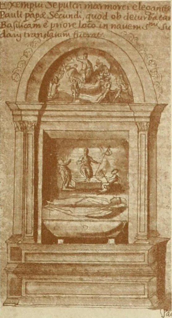 An illustration from Geschichte des florentinischen Grabmals von den ältesten Zeiten bis Michelangelo, 1904, leaf 500