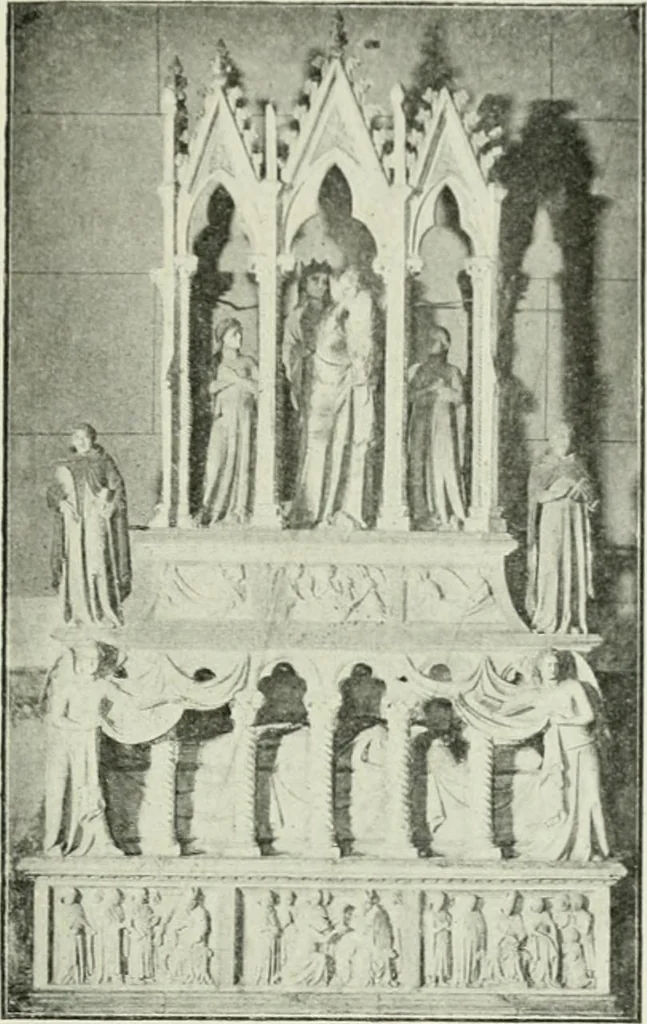 An illustration from Geschichte des florentinischen Grabmals von den ältesten Zeiten bis Michelangelo, 1904, leaf 52