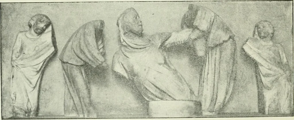 An illustration from Geschichte des florentinischen Grabmals von den ältesten Zeiten bis Michelangelo, 1904, leaf 55