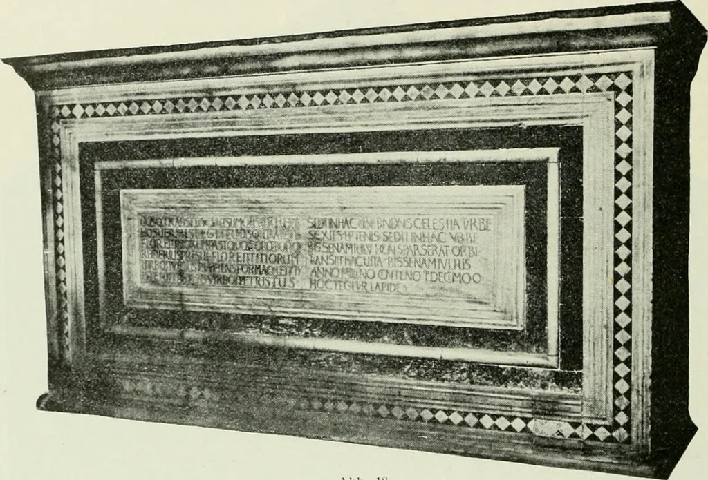 An illustration from Geschichte des florentinischen Grabmals von den ältesten Zeiten bis Michelangelo, 1904, leaf 59