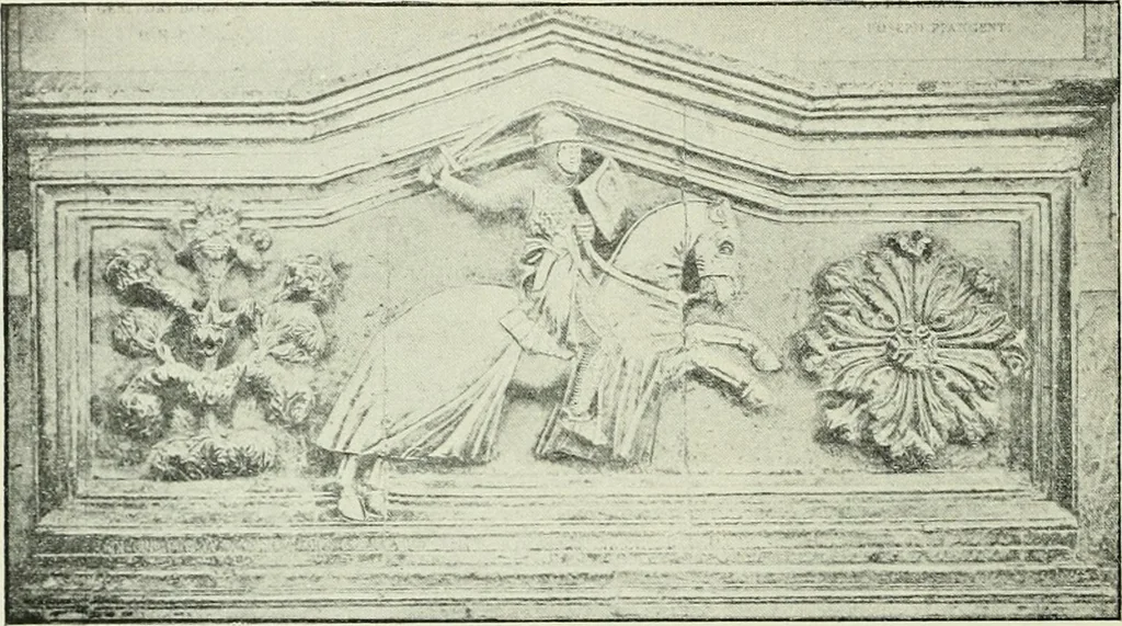 An illustration from Geschichte des florentinischen Grabmals von den ältesten Zeiten bis Michelangelo, 1904, leaf 61