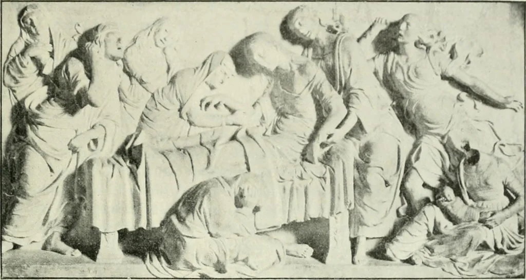 An illustration from Geschichte des florentinischen Grabmals von den ältesten Zeiten bis Michelangelo, 1904, leaf 64