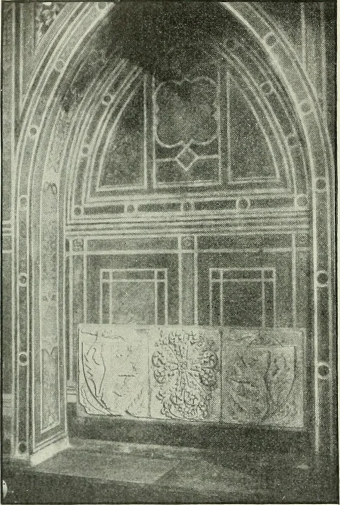 An illustration from Geschichte des florentinischen Grabmals von den ältesten Zeiten bis Michelangelo, 1904, leaf 71