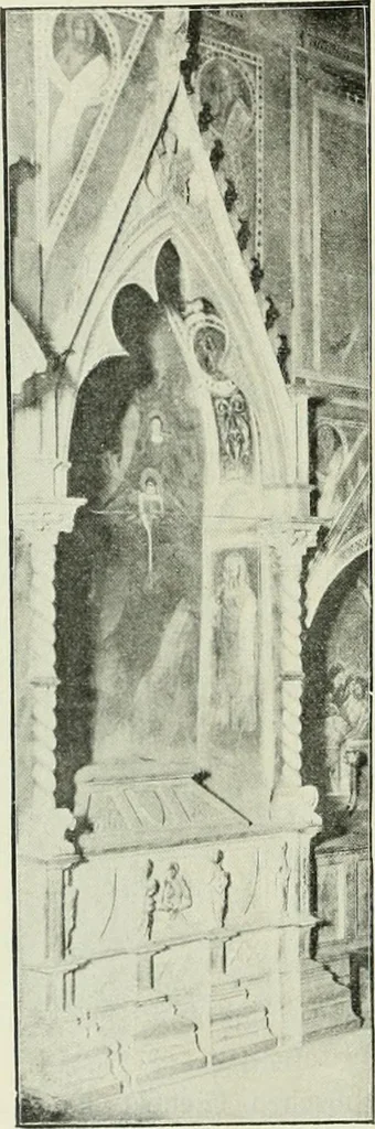 An illustration from Geschichte des florentinischen Grabmals von den ältesten Zeiten bis Michelangelo, 1904, leaf 77