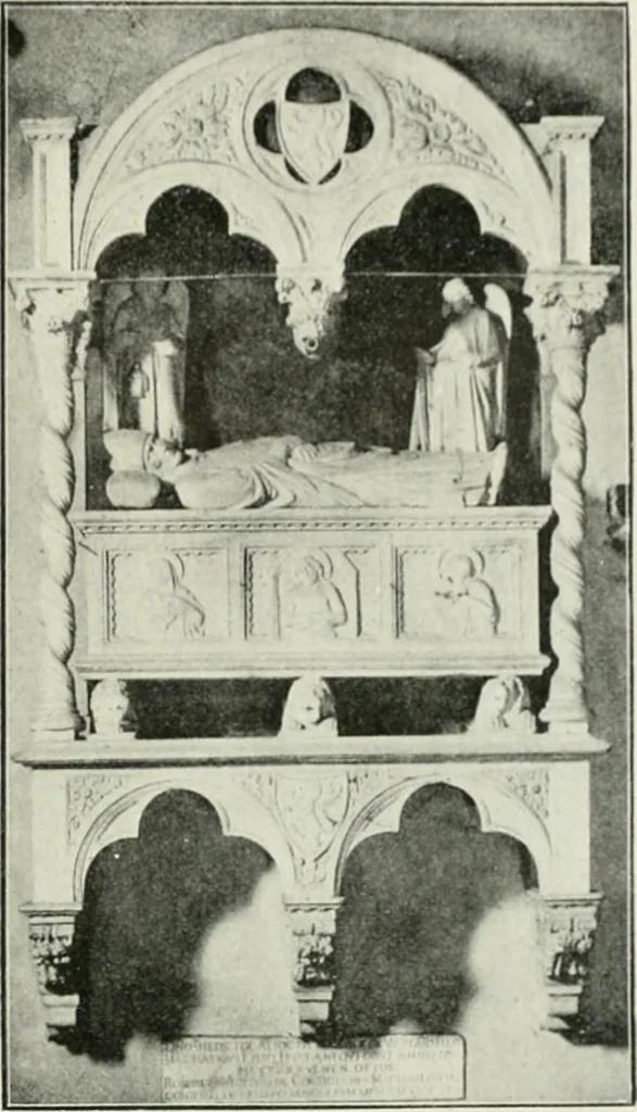 An illustration from Geschichte des florentinischen Grabmals von den ältesten Zeiten bis Michelangelo, 1904, leaf 88