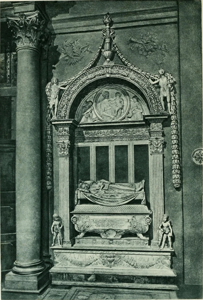 An illustration from Geschichte des florentinischen Grabmals von den ältesten Zeiten bis Michelangelo, 1904, leaf 9