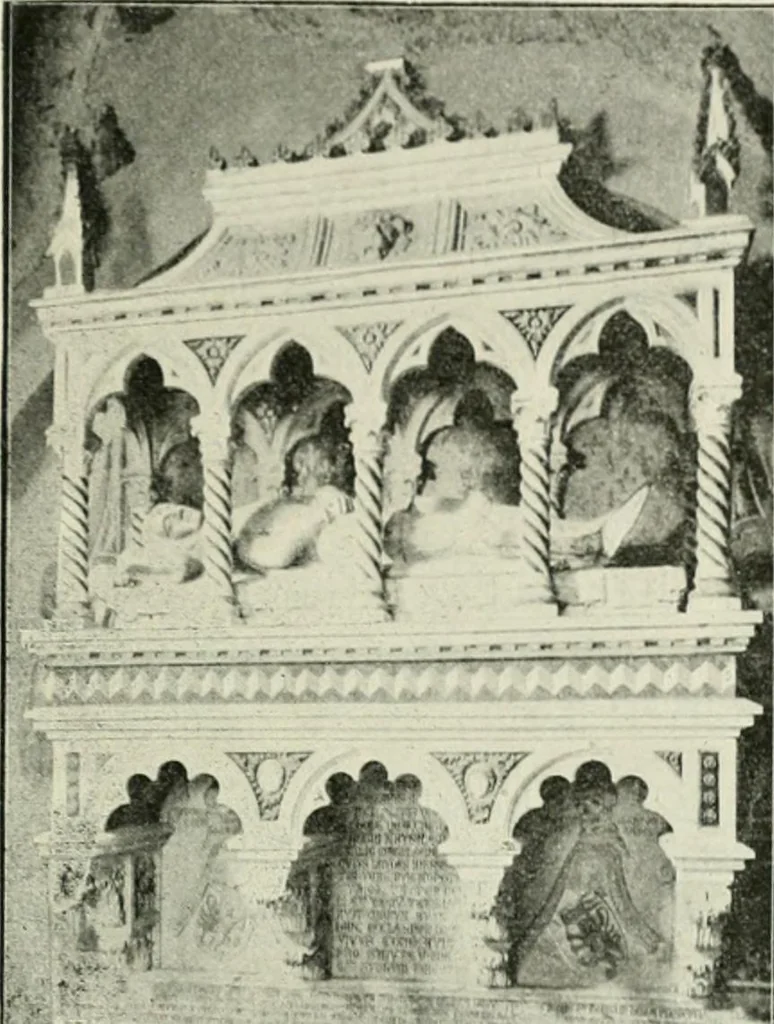 An illustration from Geschichte des florentinischen Grabmals von den ältesten Zeiten bis Michelangelo, 1904, leaf 90