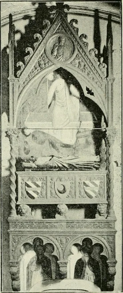 An illustration from Geschichte des florentinischen Grabmals von den ältesten Zeiten bis Michelangelo, 1904, leaf 93