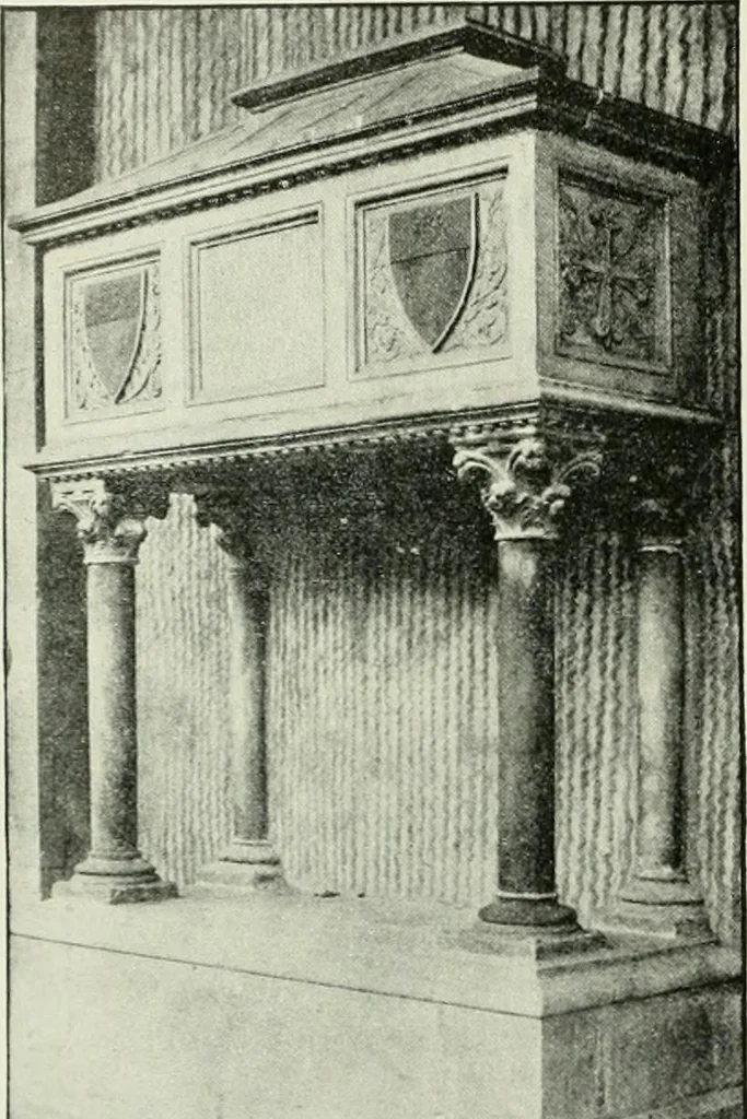 An illustration from Geschichte des florentinischen Grabmals von den ältesten Zeiten bis Michelangelo, 1904, leaf 95