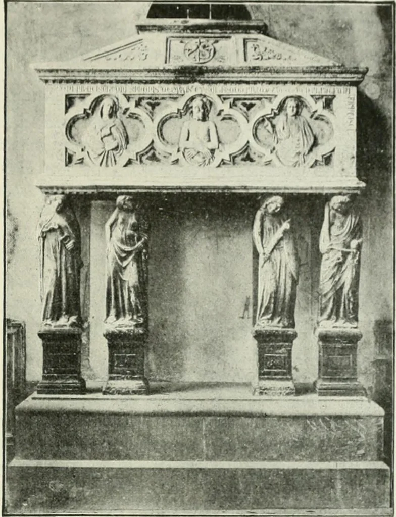 An illustration from Geschichte des florentinischen Grabmals von den ältesten Zeiten bis Michelangelo, 1904, leaf 96