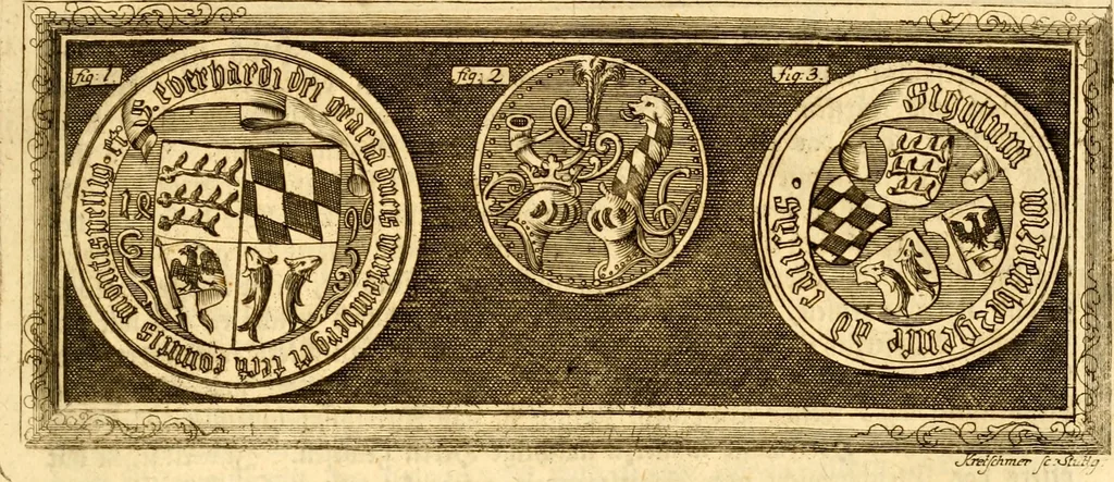An illustration from Geschichte des Herzogthums Würtenberg unter der Regierung der Herzogen, 1764, leaf 22
