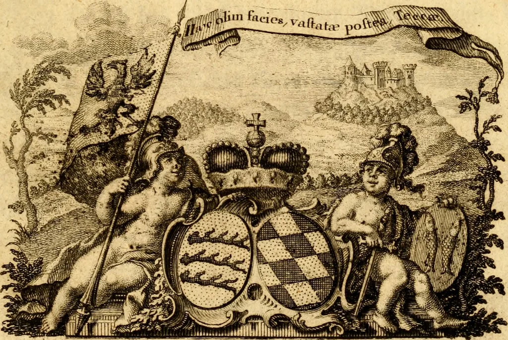 An illustration from Geschichte des Herzogthums Würtenberg unter der Regierung der Herzogen, 1764, leaf 6
