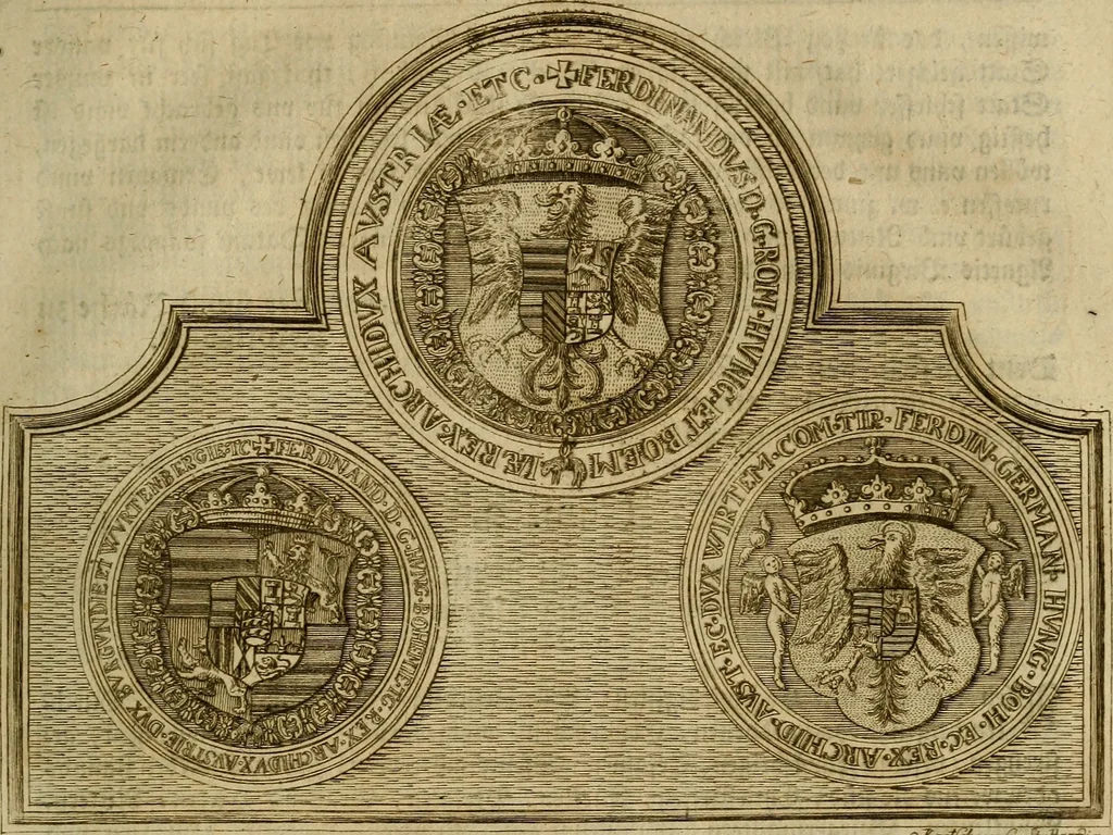 An illustration from Geschichte des Herzogthums Würtenberg unter der Regierung der Herzogen, 1764, leaf 272