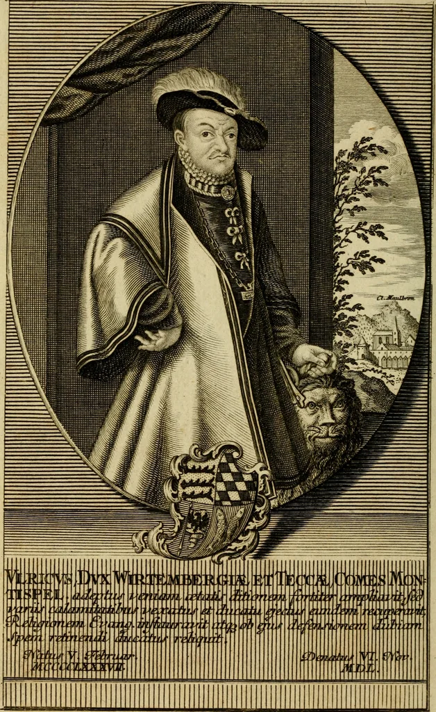 An illustration from Geschichte des Herzogthums Würtenberg unter der Regierung der Herzogen, 1764, leaf 3