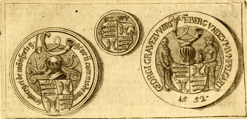 An illustration from Geschichte des Herzogthums Würtenberg unter der Regierung der Herzogen, 1764, leaf 6