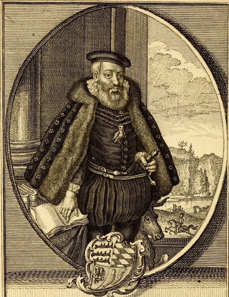 An illustration from Geschichte des Herzogthums Würtenberg unter der Regierung der Herzogen, 1764, leaf 5