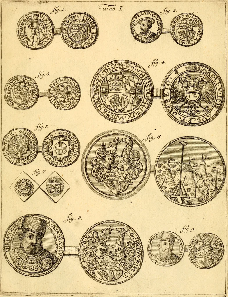 An illustration from Geschichte des Herzogthums Würtenberg unter der Regierung der Herzogen, 1764, leaf 530