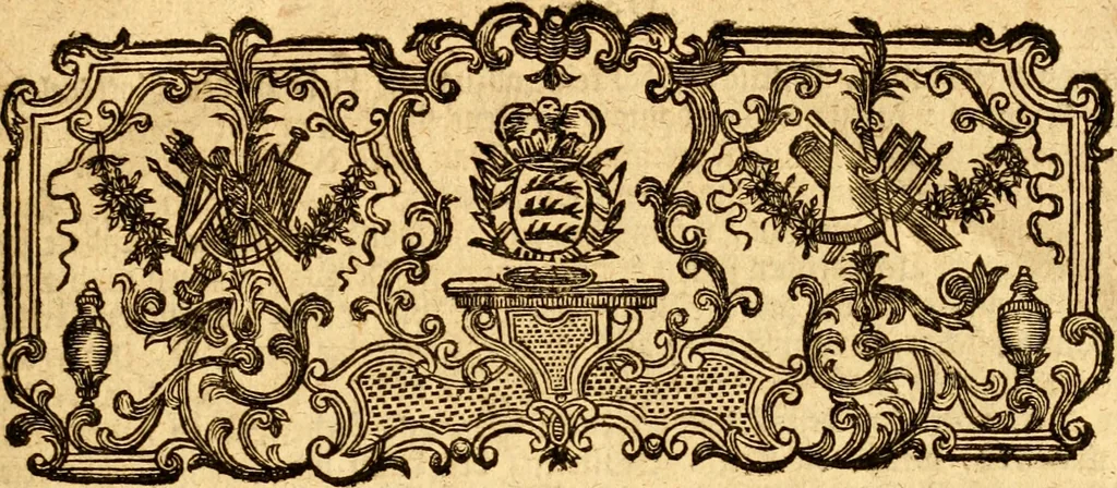 An illustration from Geschichte des Herzogthums Würtenberg unter der Regierung der Herzogen, 1764, leaf 8