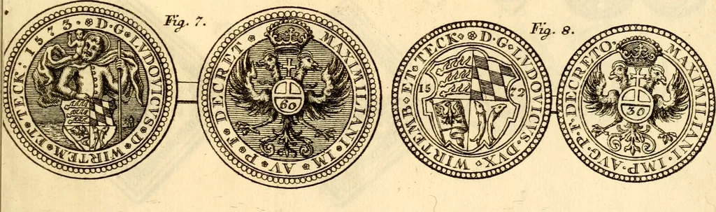 An illustration from Geschichte des Herzogthums Würtenberg unter der Regierung der Herzogen, 1764, leaf 468