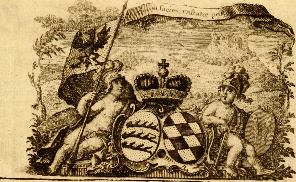 An illustration from Geschichte des Herzogthums Würtenberg unter der Regierung der Herzogen, 1764, leaf 6