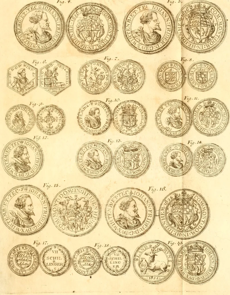 An illustration from Geschichte des Herzogthums Würtenberg unter der Regierung der Herzogen, 1764, leaf 522