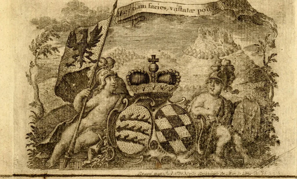 An illustration from Geschichte des Herzogthums Würtenberg unter der Regierung der Herzogen, 1764, leaf 6