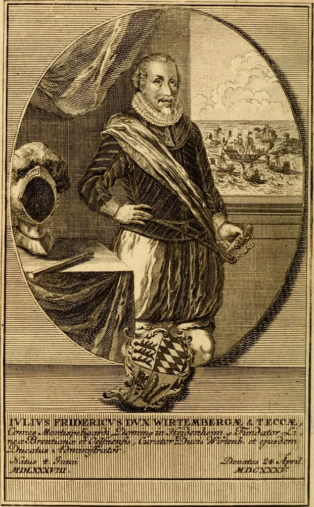 An illustration from Geschichte des Herzogthums Würtenberg unter der Regierung der Herzogen, 1764, leaf 5