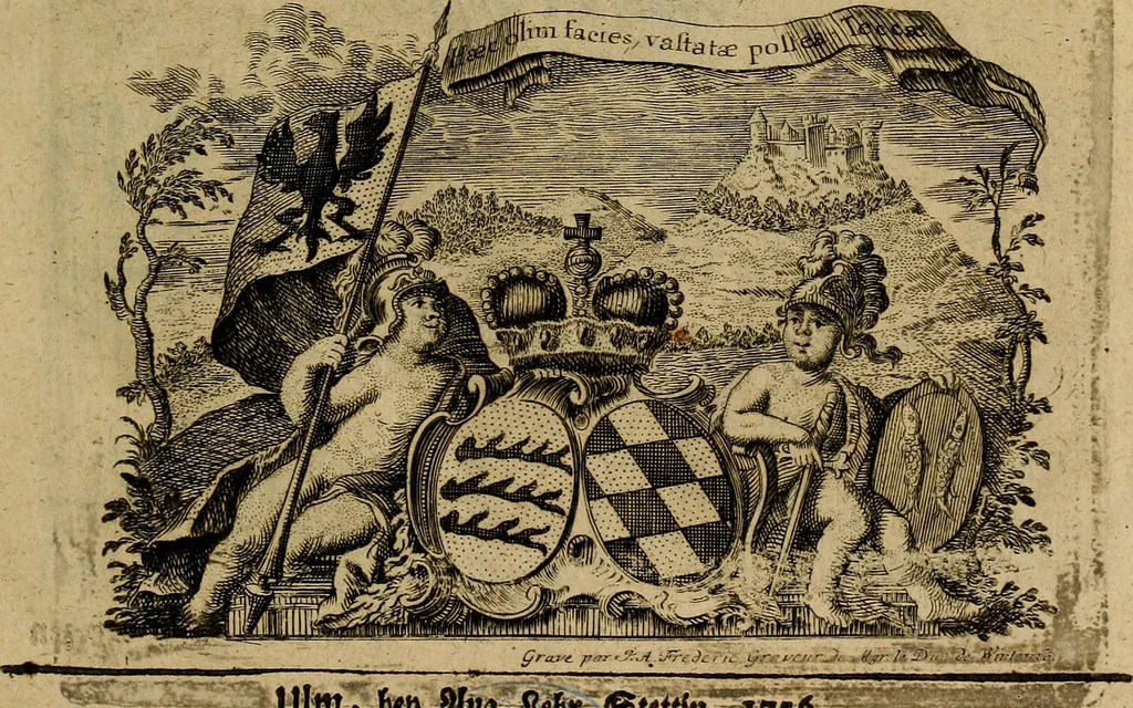 An illustration from Geschichte des Herzogthums Würtenberg unter der Regierung der Herzogen, 1764, leaf 6
