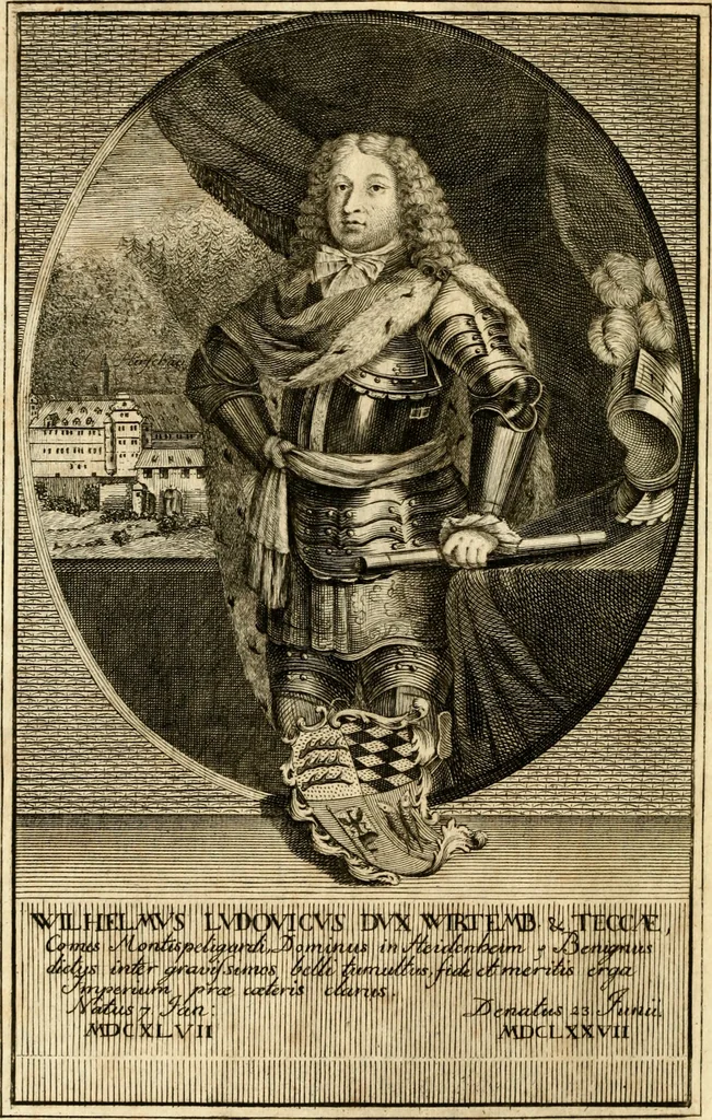 An illustration from Geschichte des Herzogthums Würtenberg unter der Regierung der Herzogen, 1764, leaf 5
