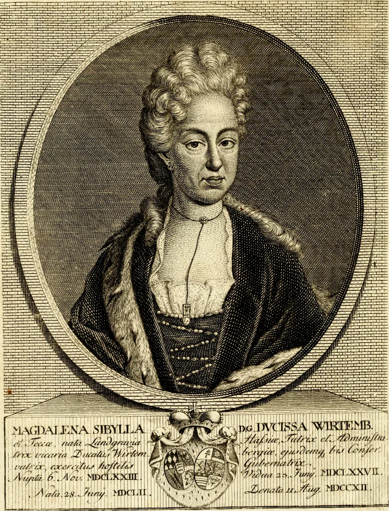 An illustration from Geschichte des Herzogthums Würtenberg unter der Regierung der Herzogen, 1764, leaf 5