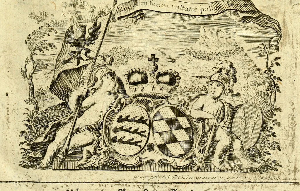 An illustration from Geschichte des Herzogthums Würtenberg unter der Regierung der Herzogen, 1764, leaf 6