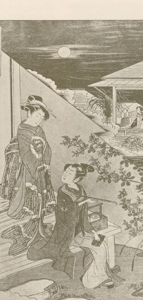 An illustration from Geschichte des japanischen Farbenholzschnitts. : Mit 95 Abbildungen, 1897, leaf 165