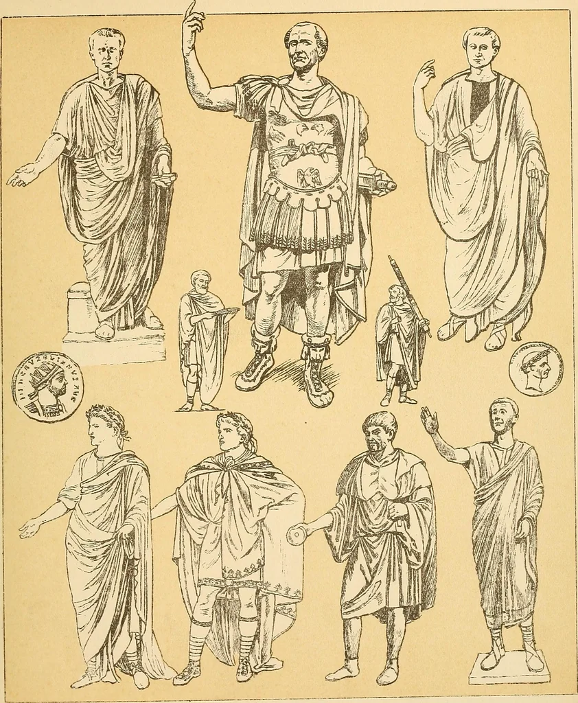 An illustration from Geschichte des Kostüms, 1905, leaf 205